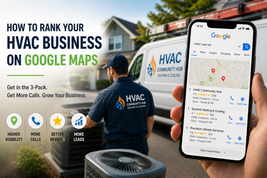 HVAC Google Maps ranking results