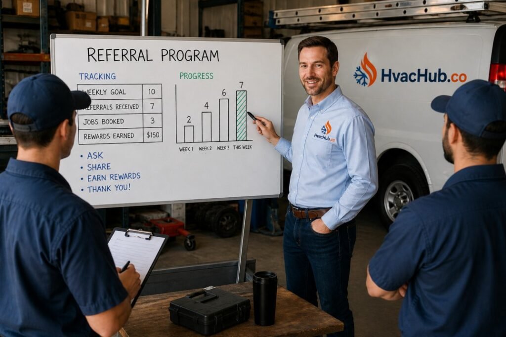 HVAC referral program team briefing