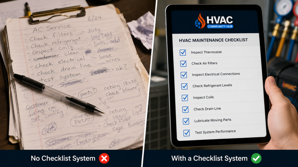 HVAC system inspection