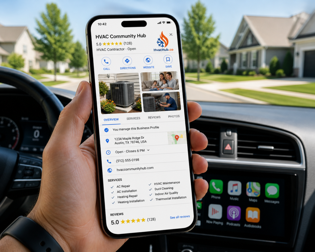 HVAC Google Maps Google Business Profile