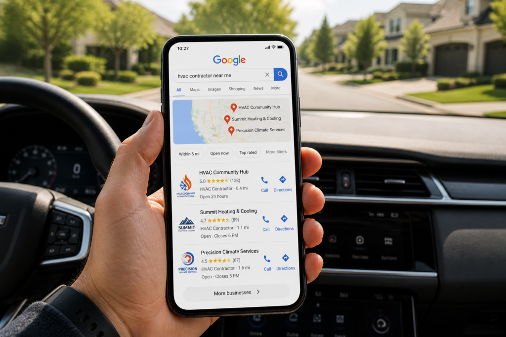 HVAC Google Maps