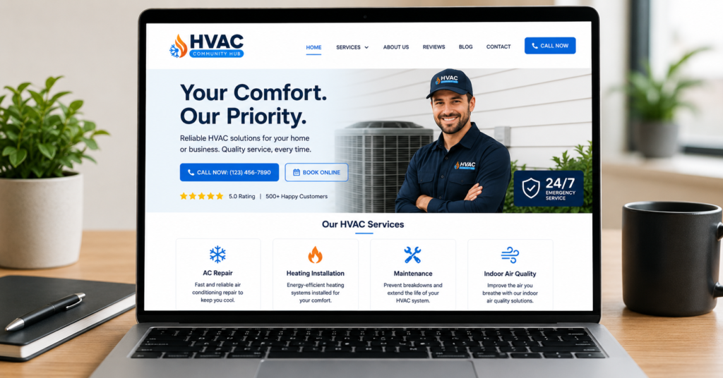 HVAC website design