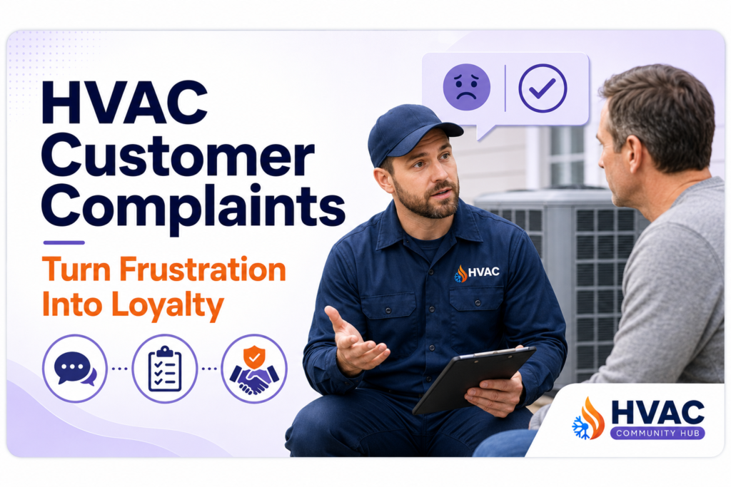 HVAC customer complaints handled by a professional HVAC technician