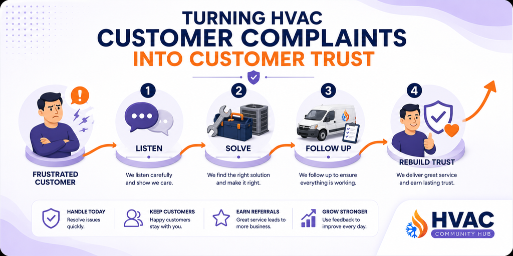 HVAC customer complaints customer recovery process